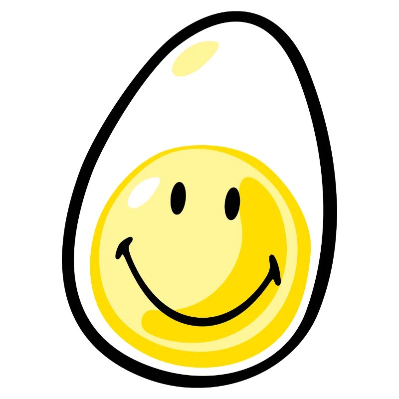 Smiley Hardboiled Egg