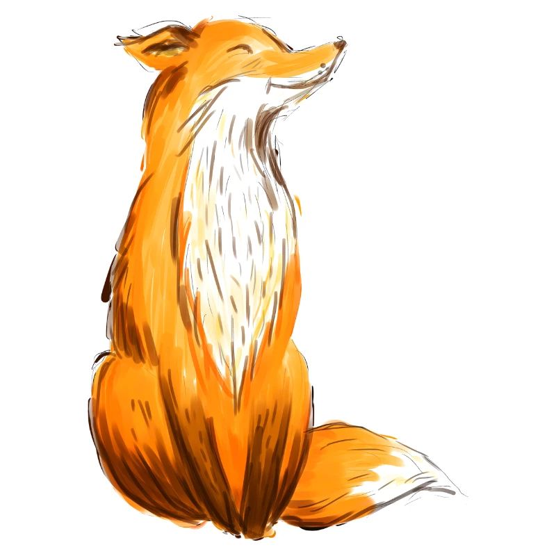 Fuchs sitzend