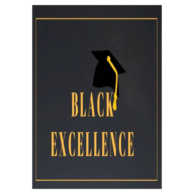 Conception de remise des diplômes d'excellence noire
