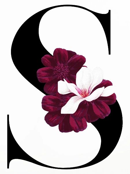 Buchstabe S blühende