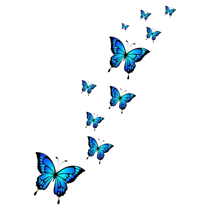 Blauer Schmetterling