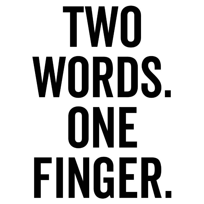 Two Words One Finger