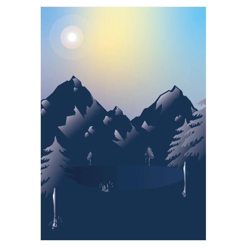 Berge mit See