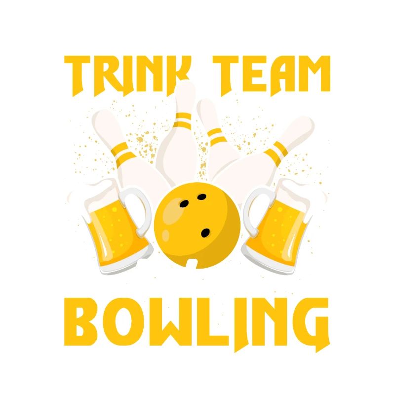 Mein Trink Team Hat ein Bowling Problem Strike Pin