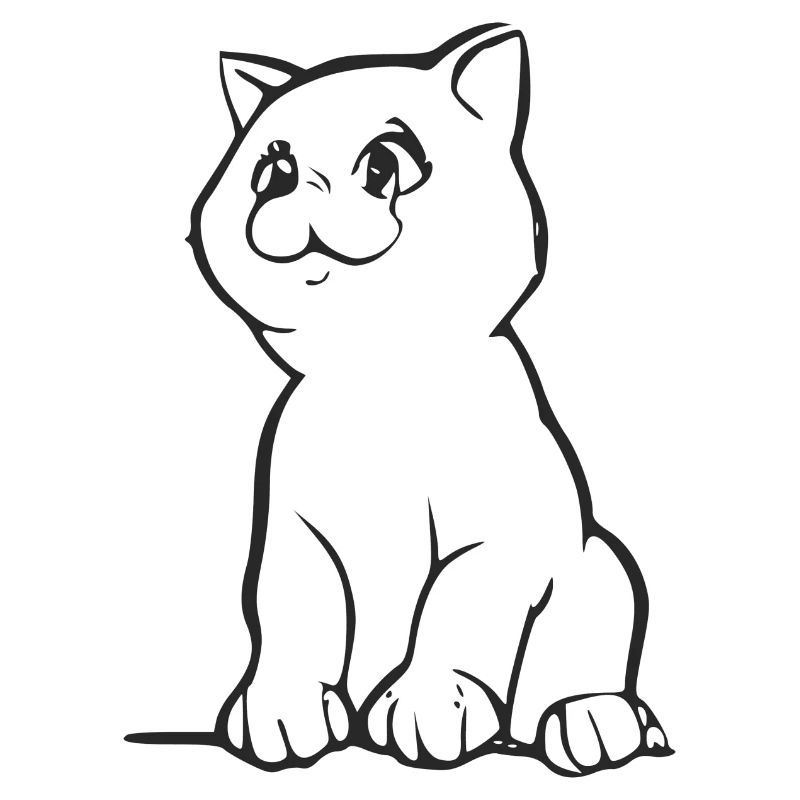 Diz le petit chat mignon
