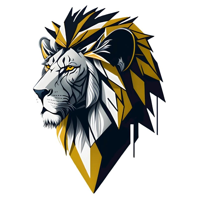 Minimalistic Lion Head