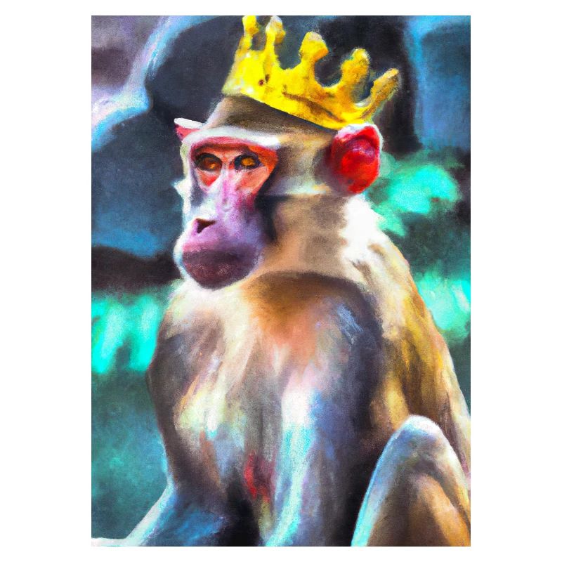 Affe mit Krone