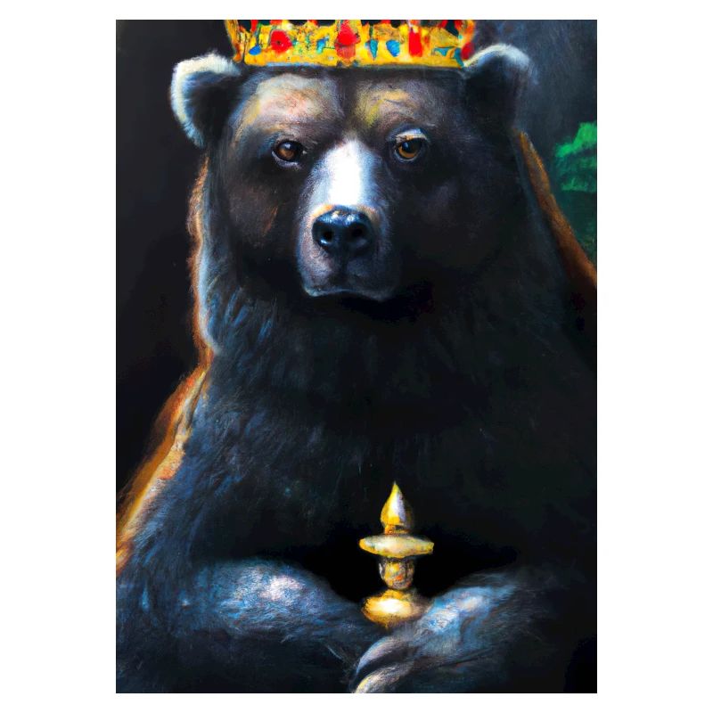 Bär mit Krone