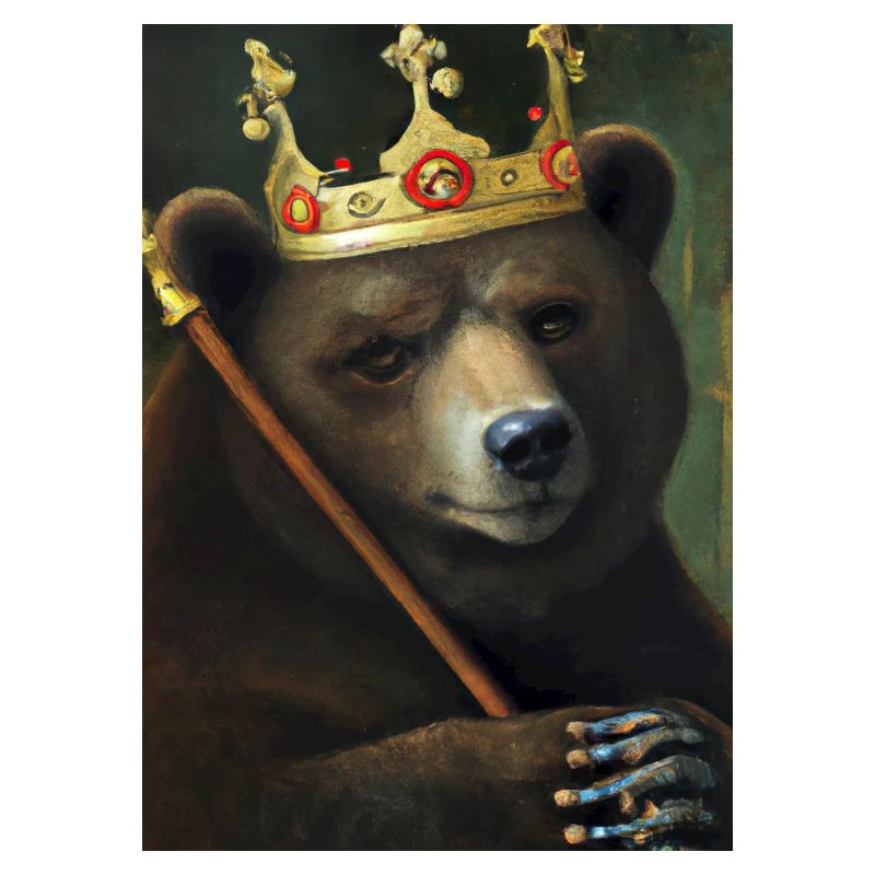 Bär mit Krone