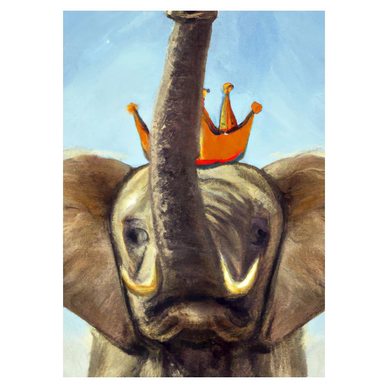 Elefant mit Krone