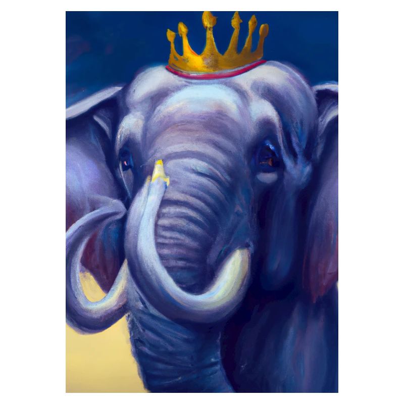 Elefant mit Krone