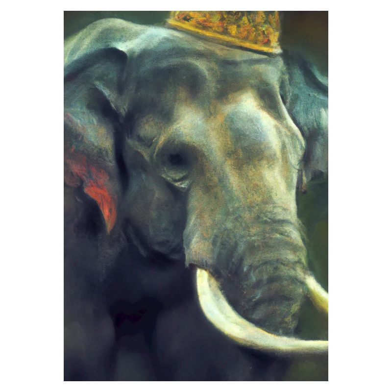 Elefant mit Krone
