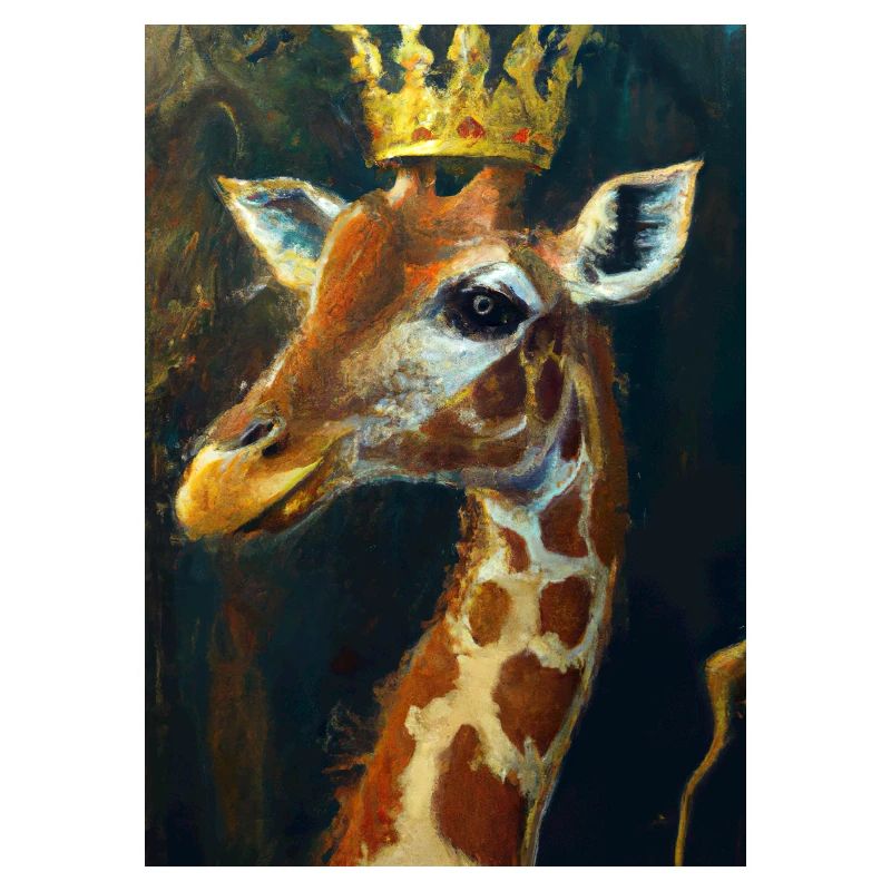 Giraffe mit Krone