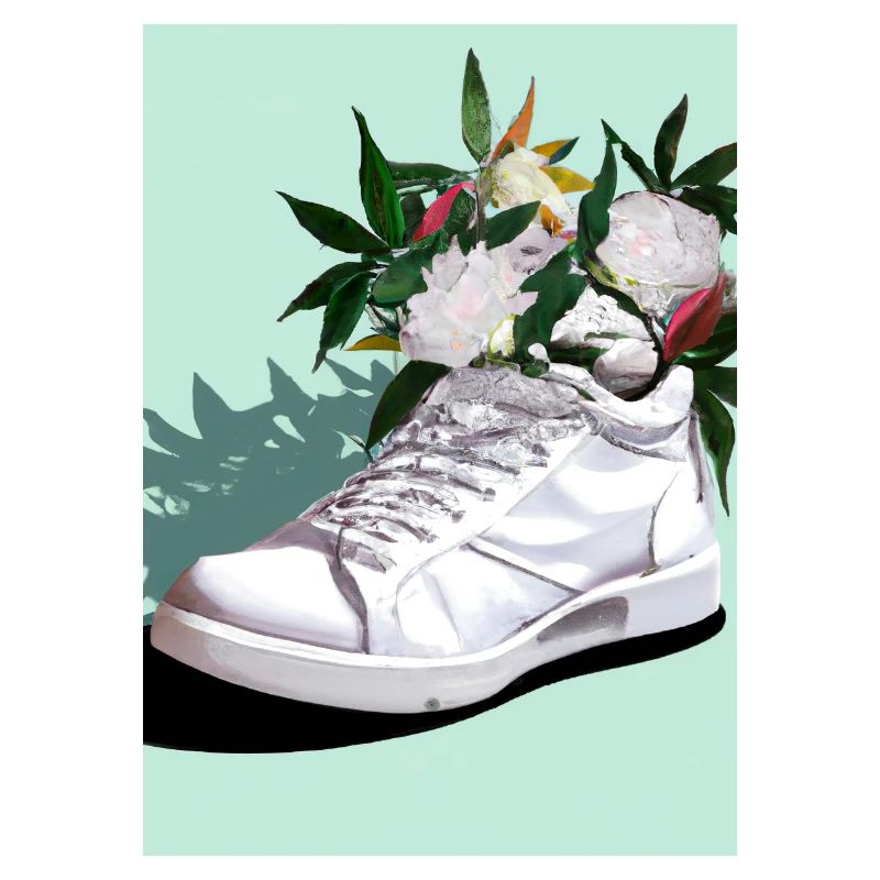 Sneaker mit Blumen