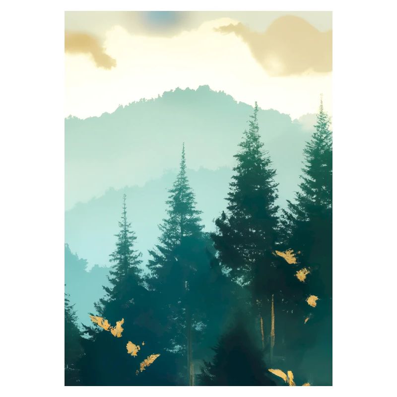 Nebliger Wald
