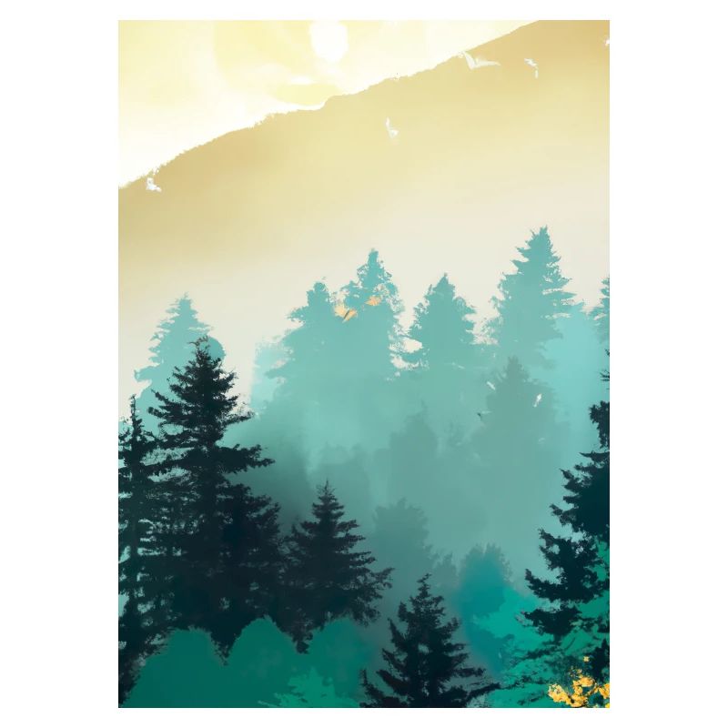 Nebliger Wald
