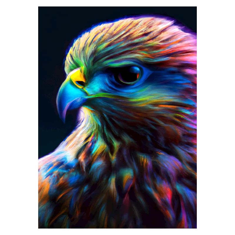 Buntes Vogelgesicht