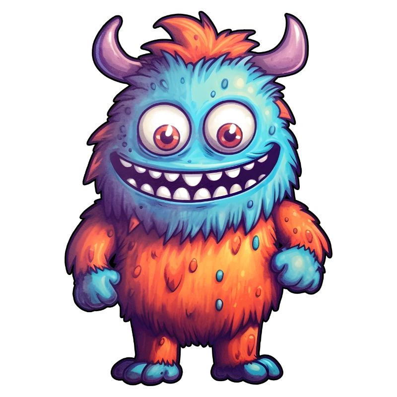 Petit monstre « Munchkin » dans le style comique