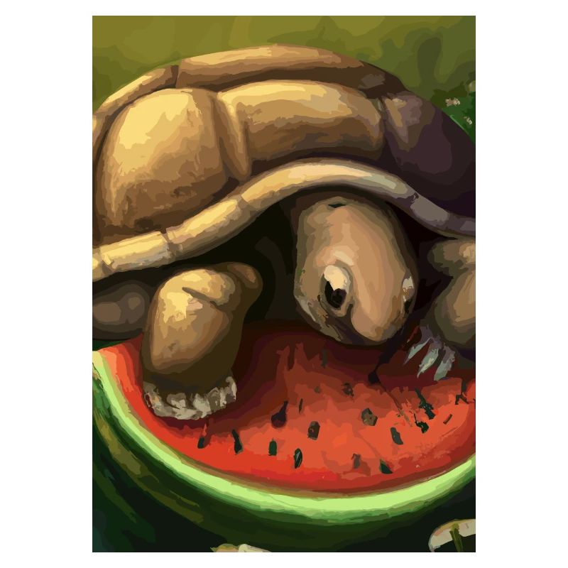 Wassermelonen-Schildkröte