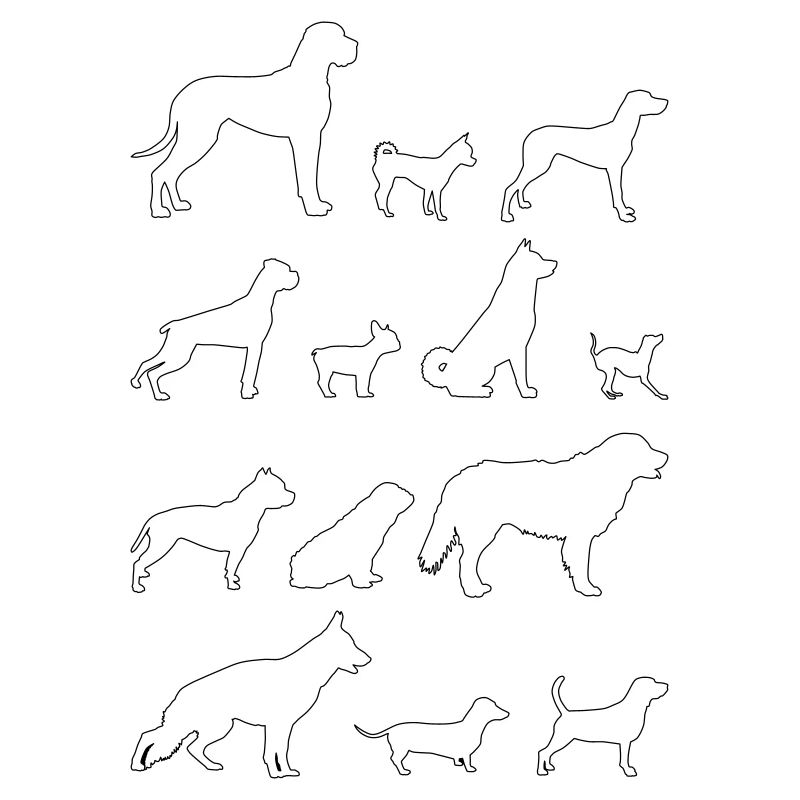 hunde konturen 1