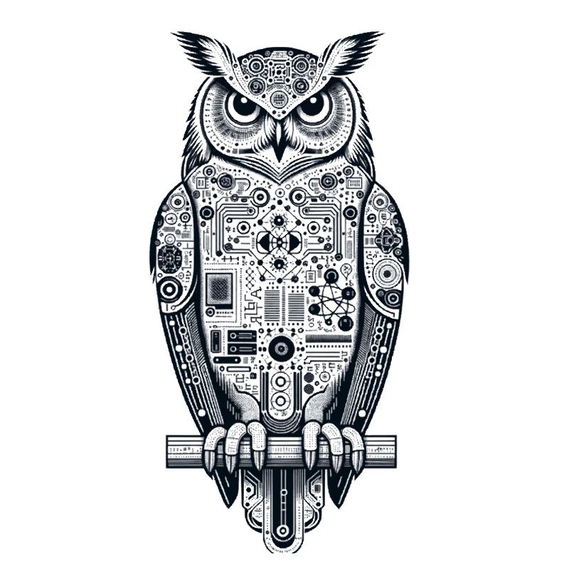 Uhu | Eule | Technischer UHU | Nachteule KI Eule