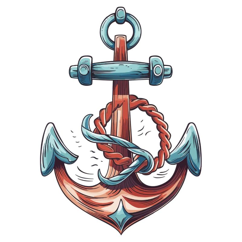 Ancre de navire pour chemises, sweats à capuche ou pulls