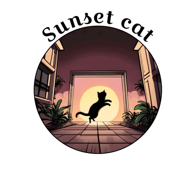 Sunset cat 1