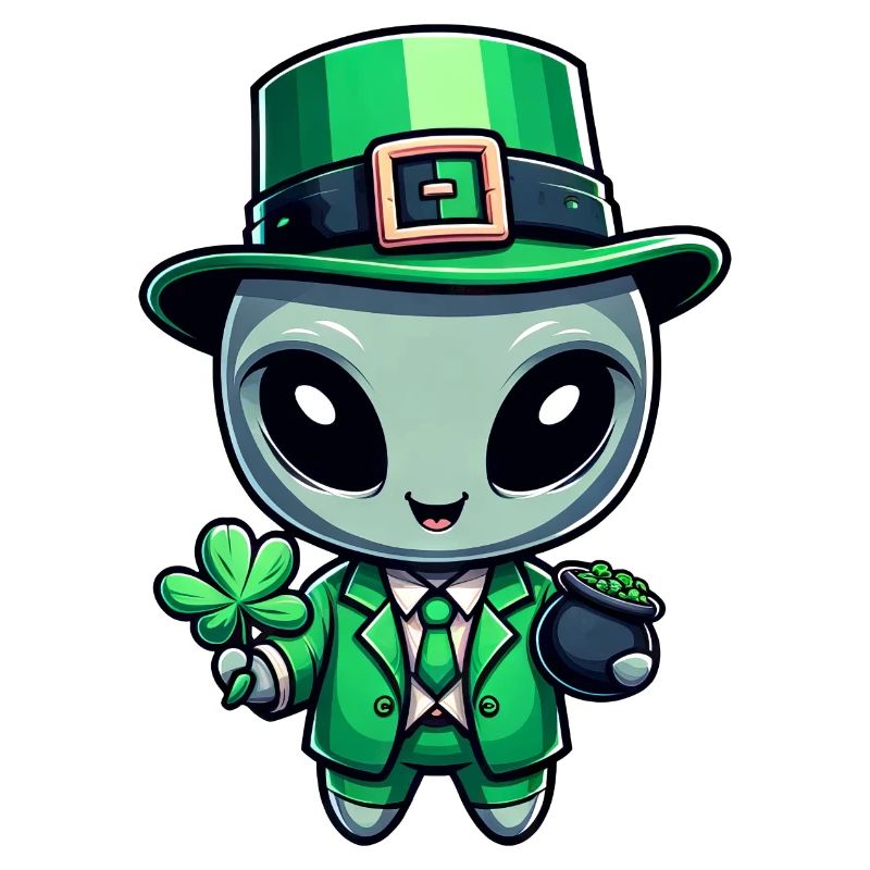 Conception de célébration extraterrestre extraterrestre de la Saint-Patrick