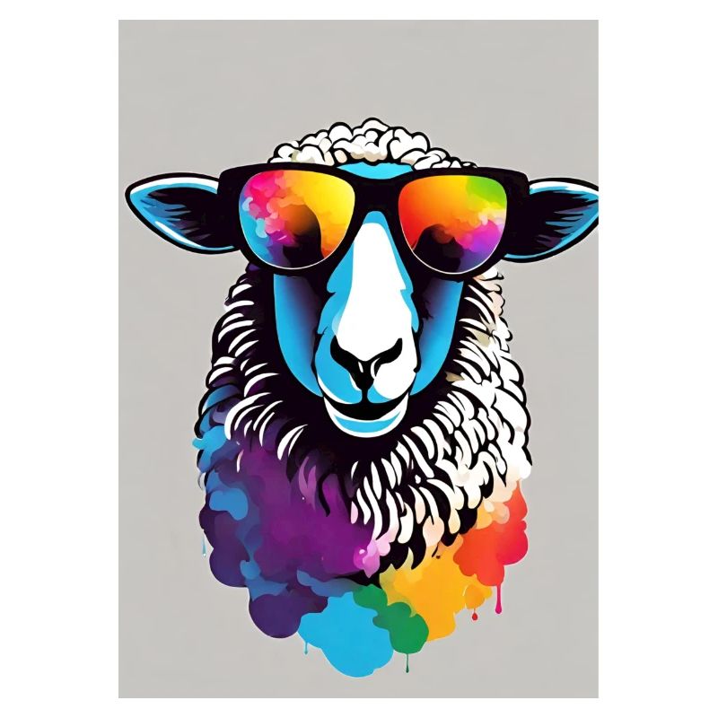 Sheep with sunglasses