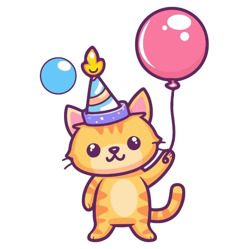 Bande dessinée d’anniversaire de chat