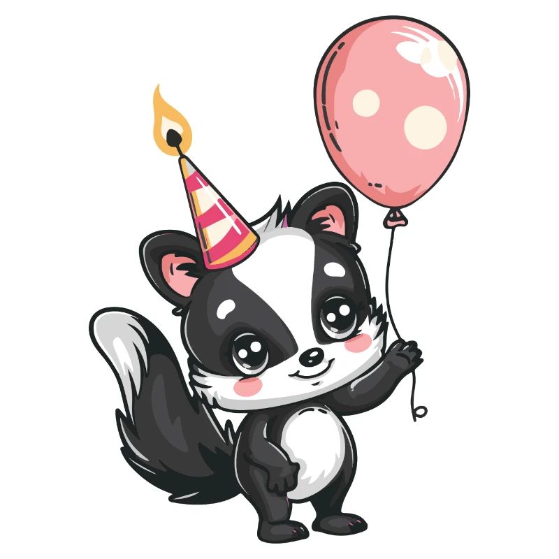 Stinktier Geburtstag Comic