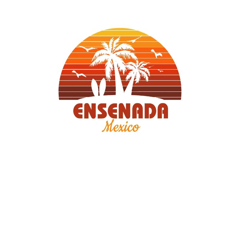 Cool Ensenada Mexico Beach Sunset Souvenir