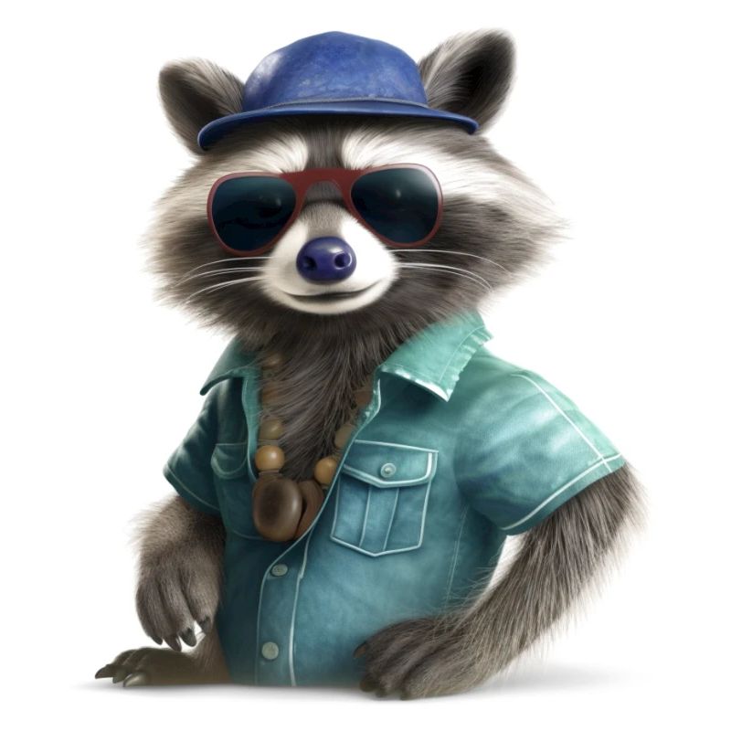 Cooler Waschbär 2