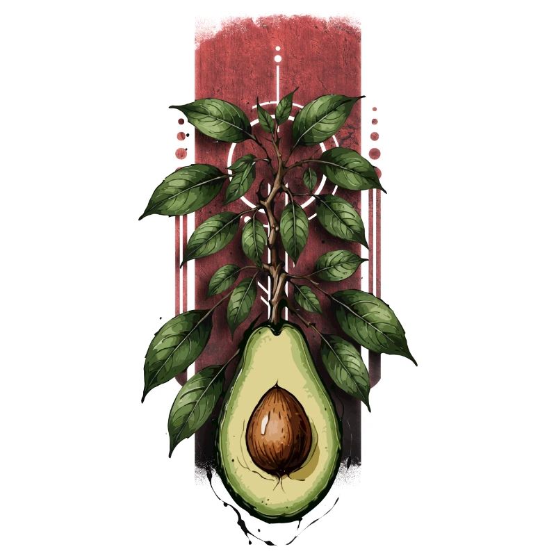 Avocadosprossen: Baum, der aus einer Avocado hervorgeht