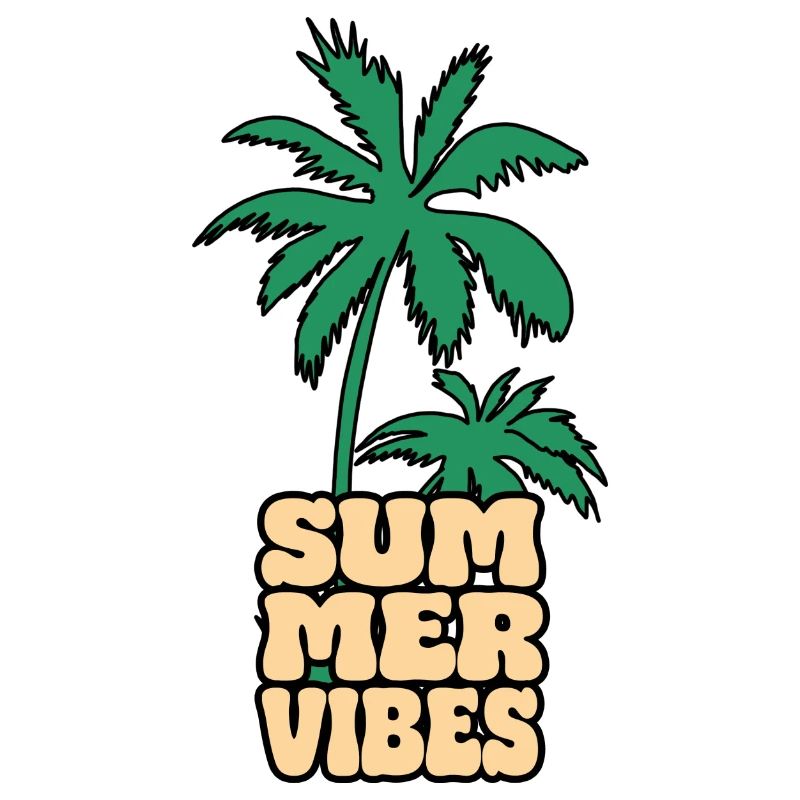 Summer Vibes Palm Tree
