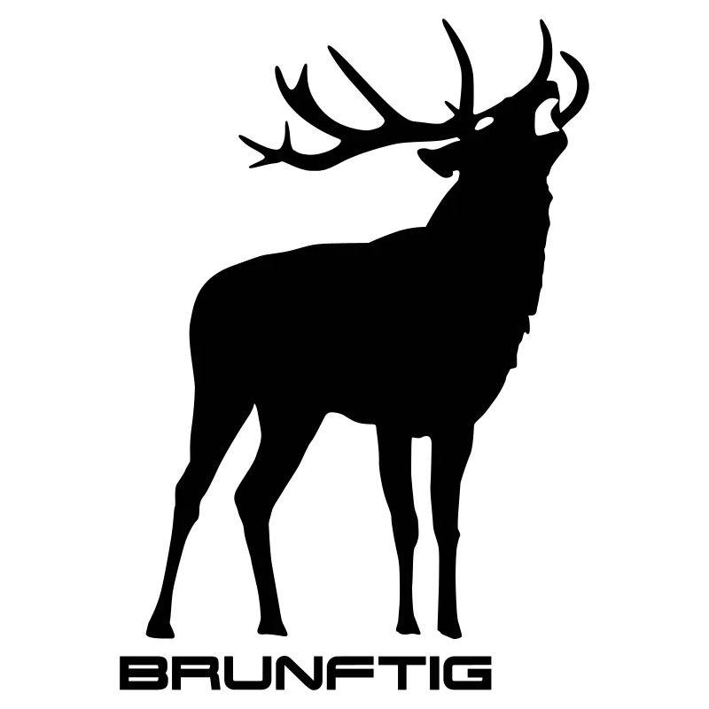 Brunftig Hirsch