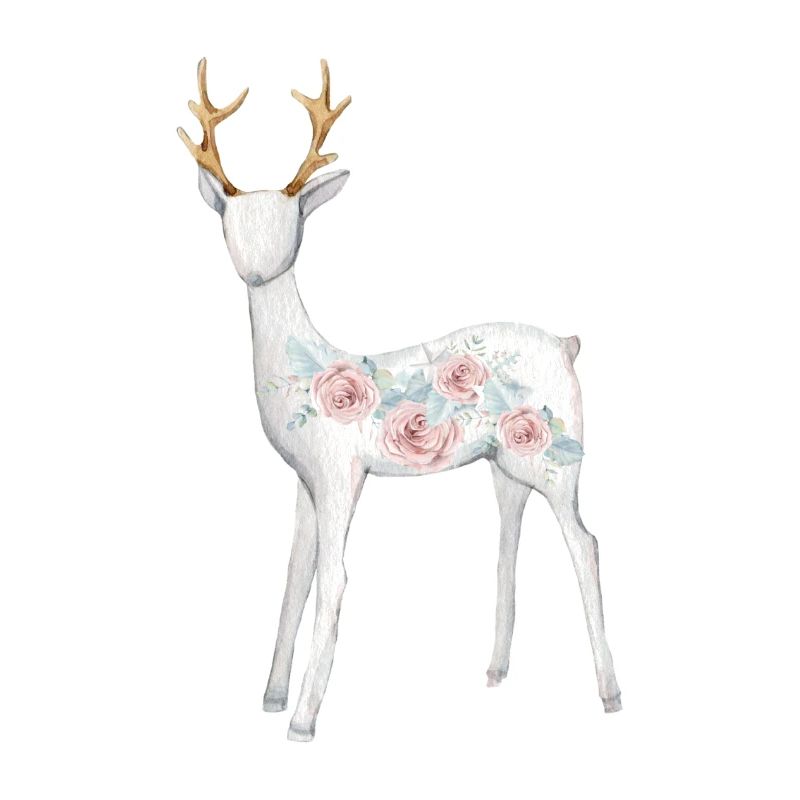 Cerf de fleurs