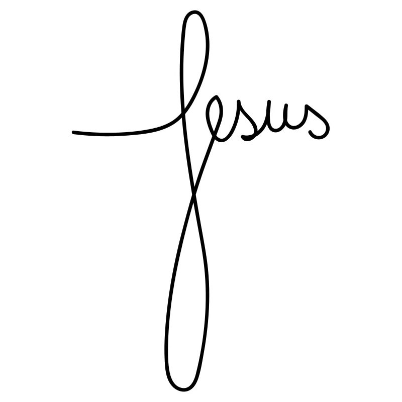 „Jesus“ – Lettering (horizontal)