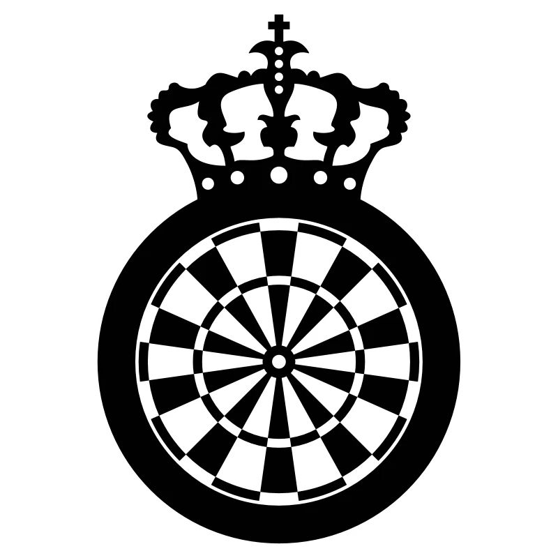 Crown dart board