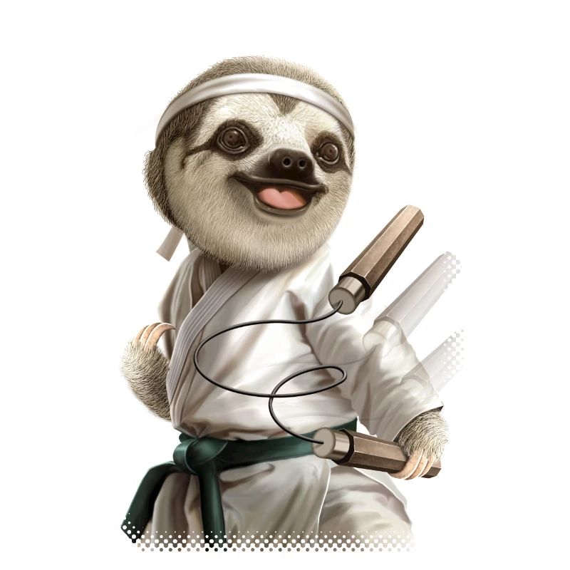 KARATE SLOTH2 Kopie