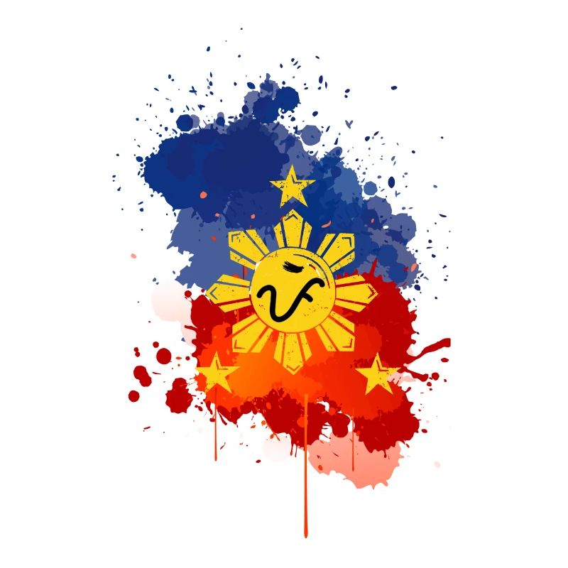 Idée cadeau drapeau des Philippines Baybayin Pi