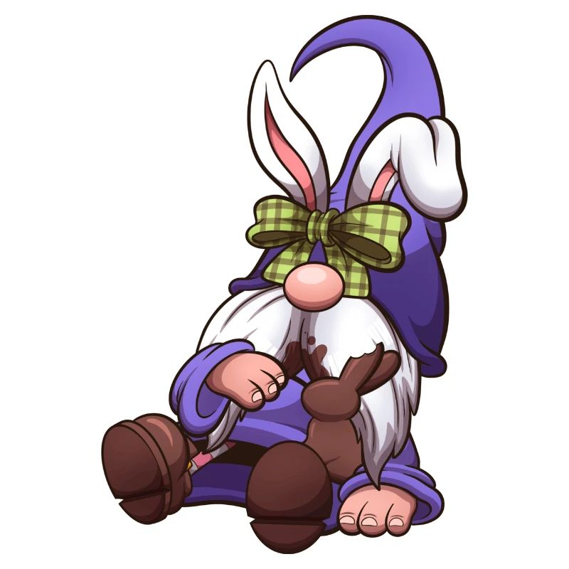Easter Gnome Who Ate Too Much Chocolate