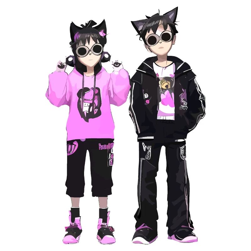 Cosplay Junge und Madchen