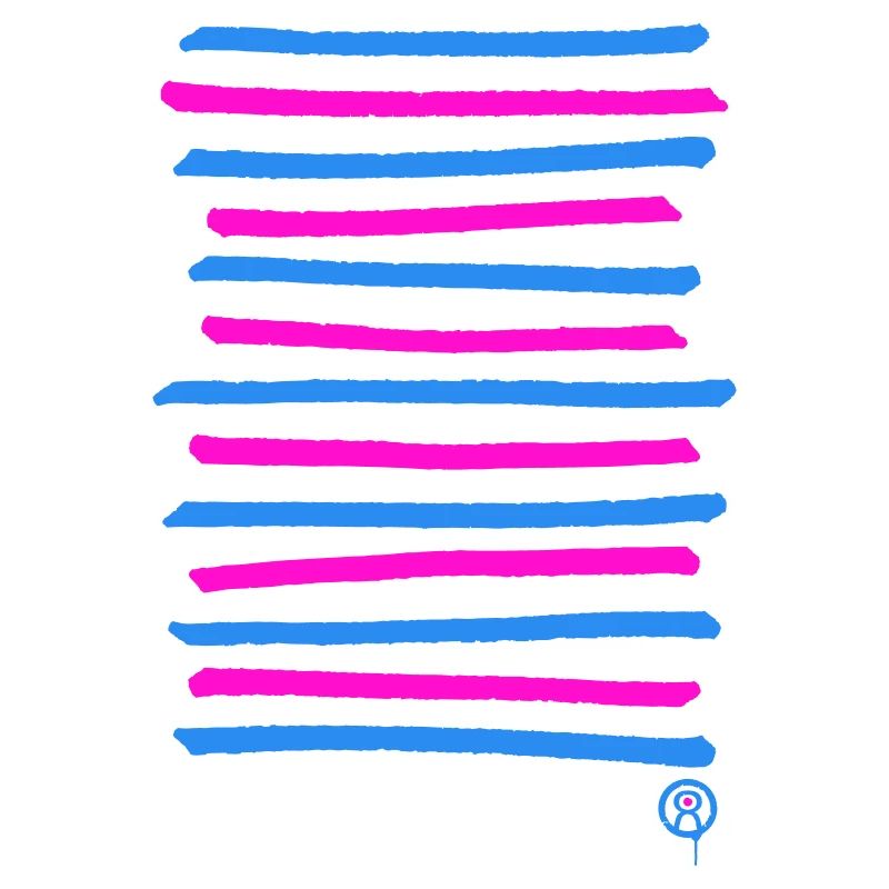 Sprayed graffiti lines, printing color freely selectable