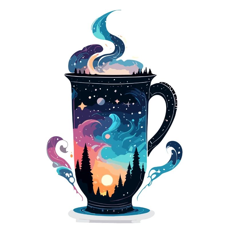 Silhouette / Forest / Portrait / Trees / Mug