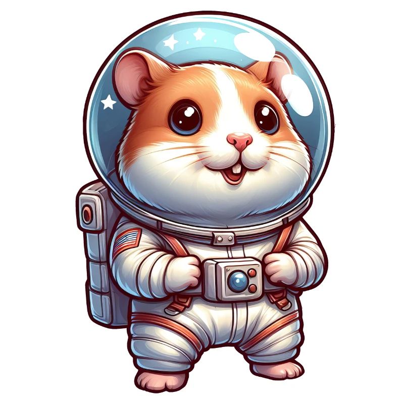 Mignon hamster astronaute dans l’espace