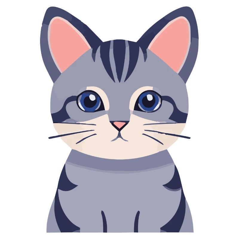 graue Katze süß