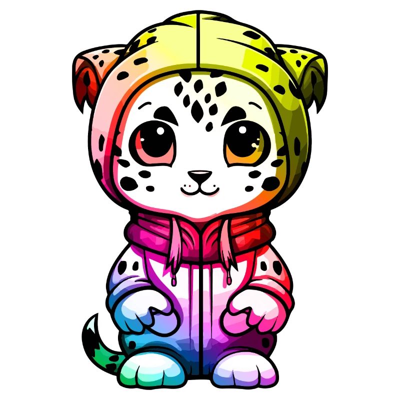 Schneeleopard Winter leopard Tier