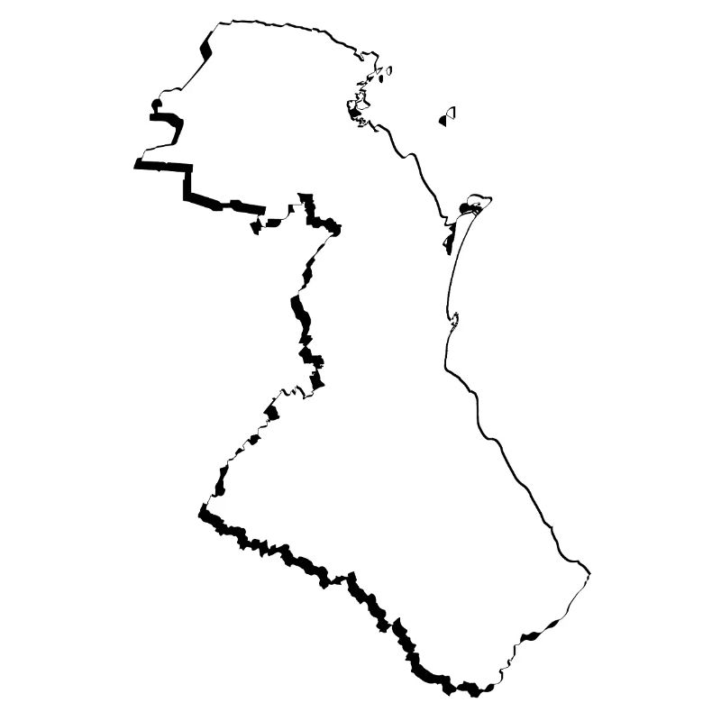(RU) Dagestan map as an outline
