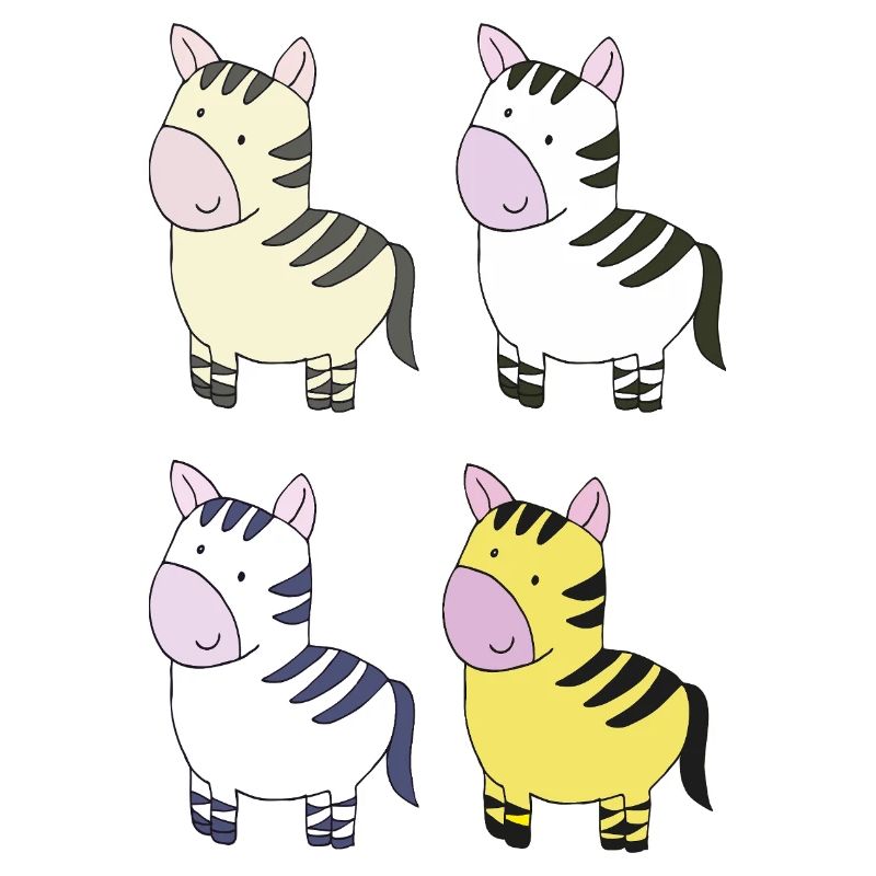 zebra bunt